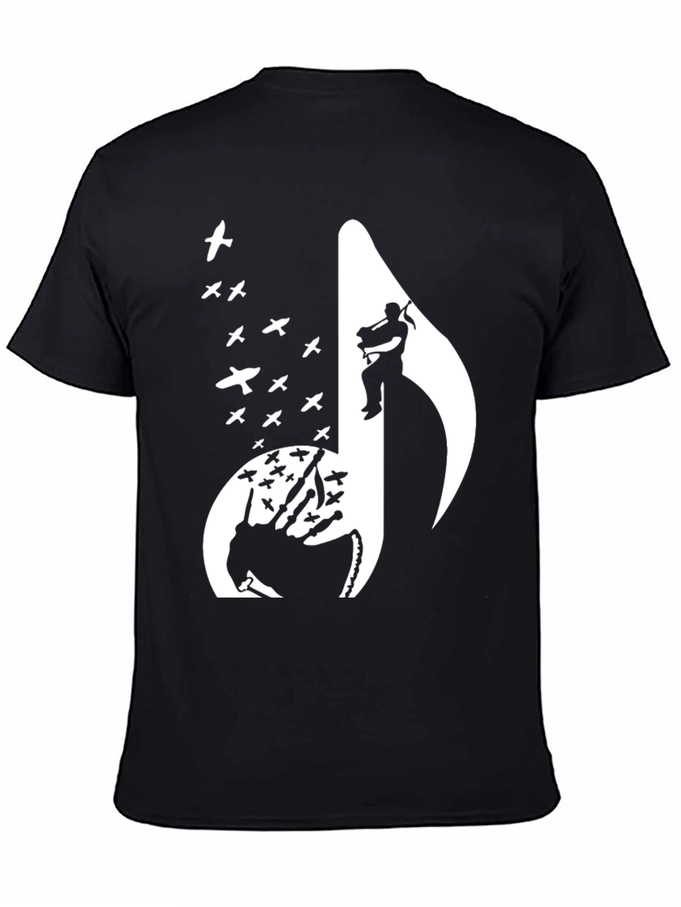 Bagpipe Musician Silhouette T-Shirt
