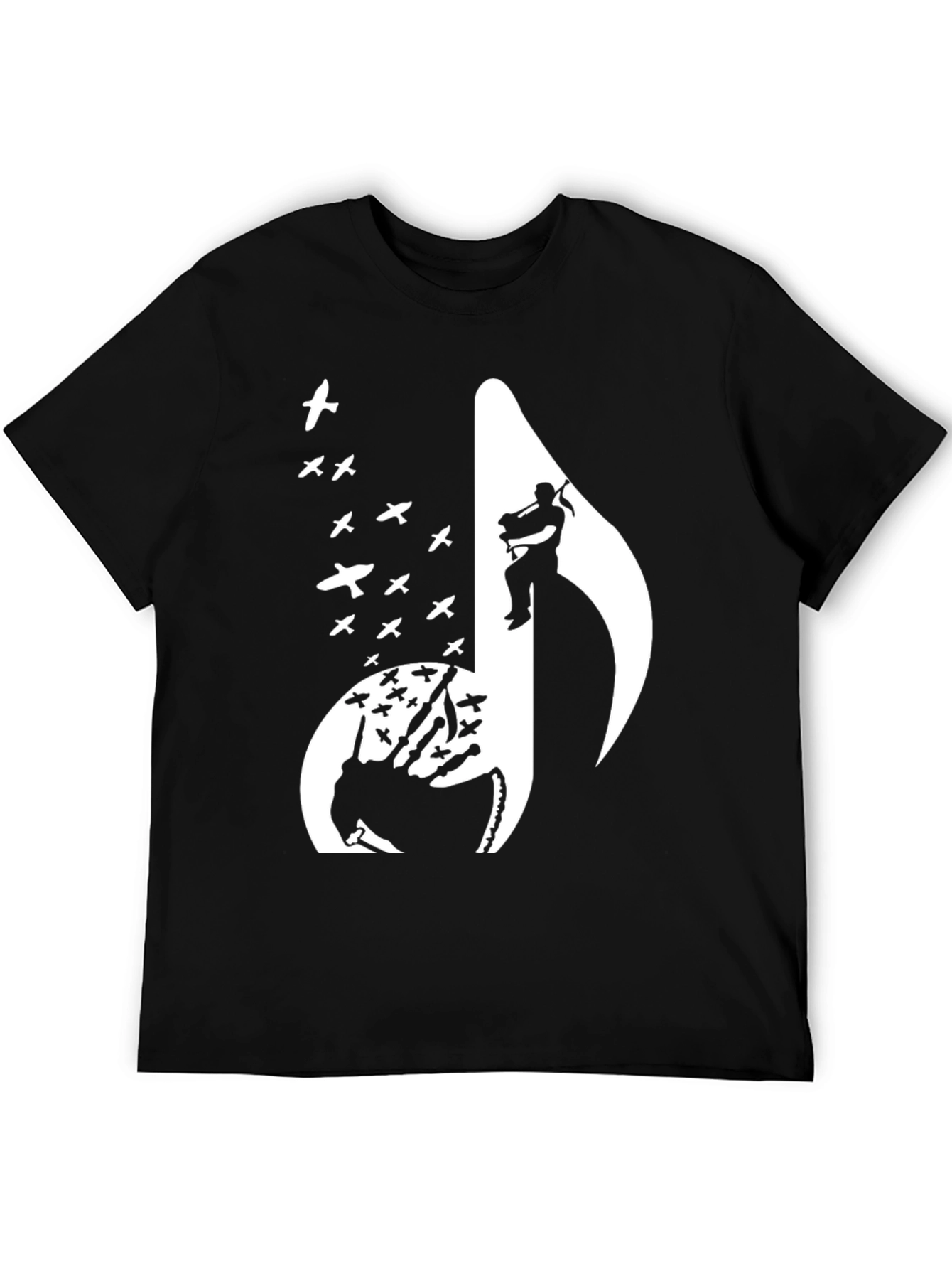 Bagpipe Musician Silhouette T-Shirt