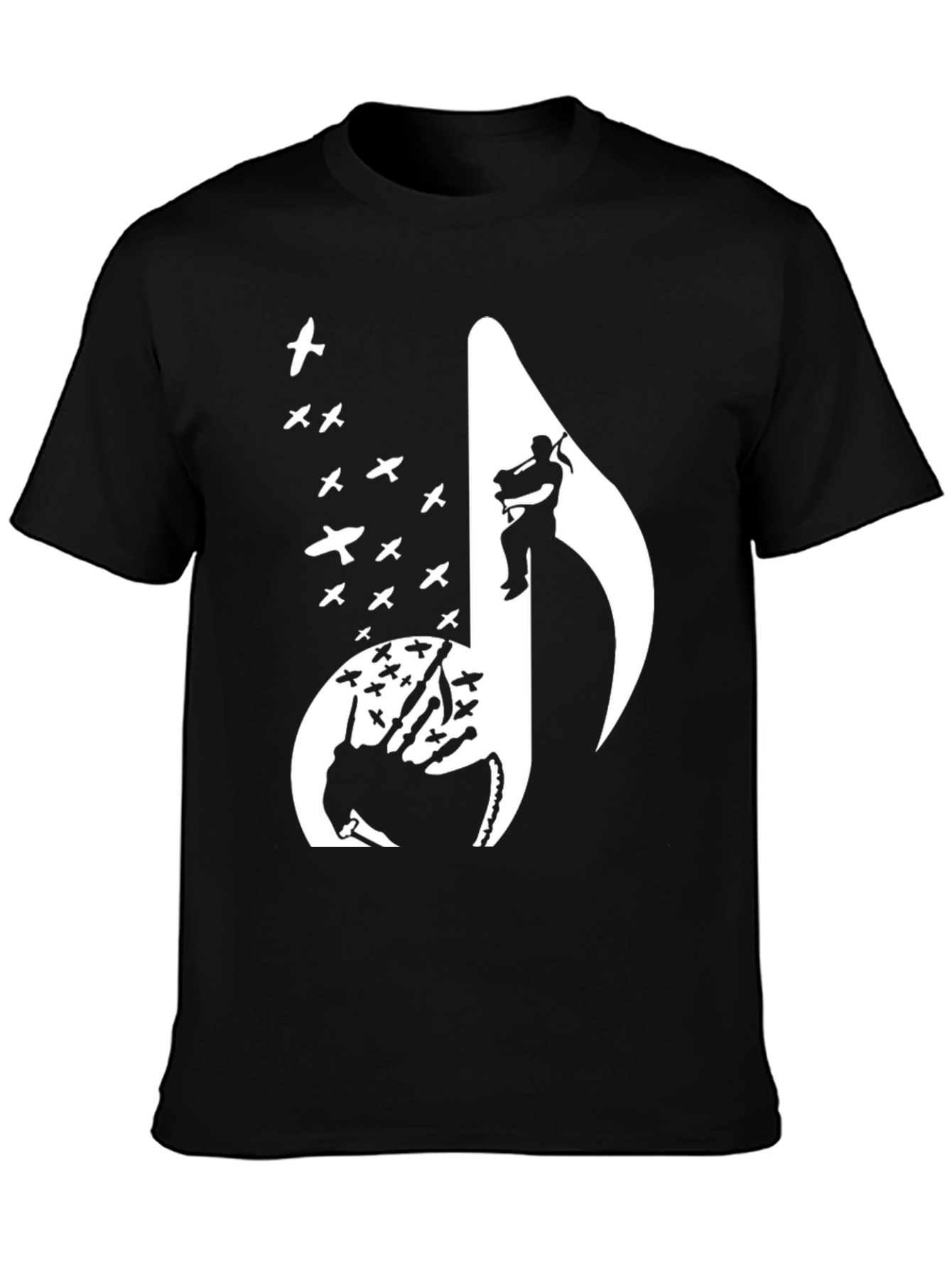 Bagpipe Musician Silhouette T-Shirt