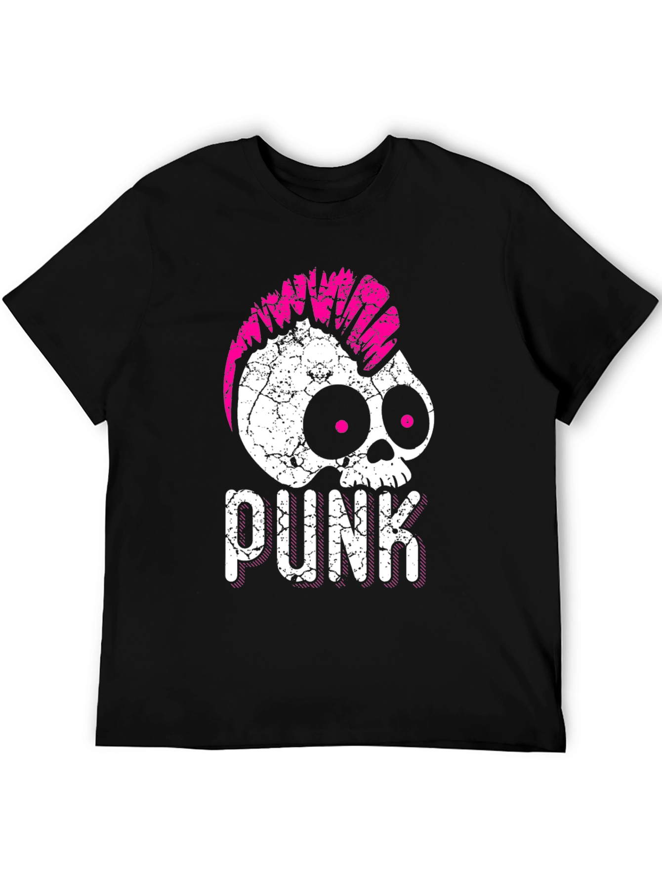 Punk Skull Graphic T-Shirt - Edgy Style