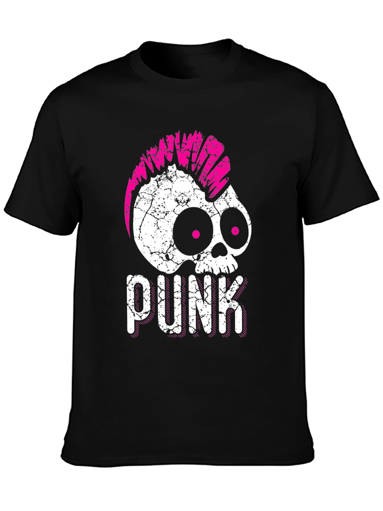 Punk Skull Graphic T-Shirt - Edgy Style