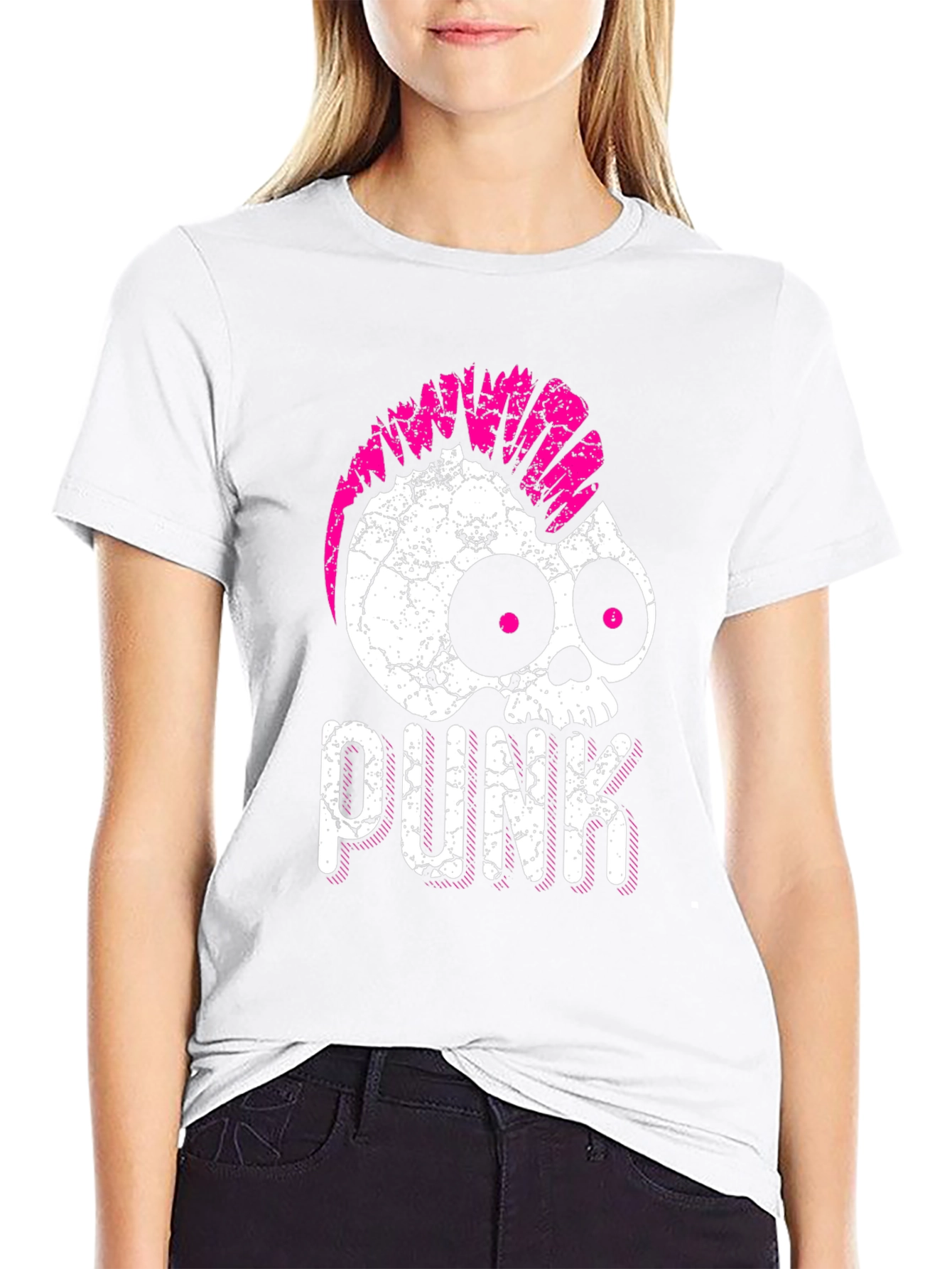 Punk Skull Graphic T-Shirt - Edgy Style