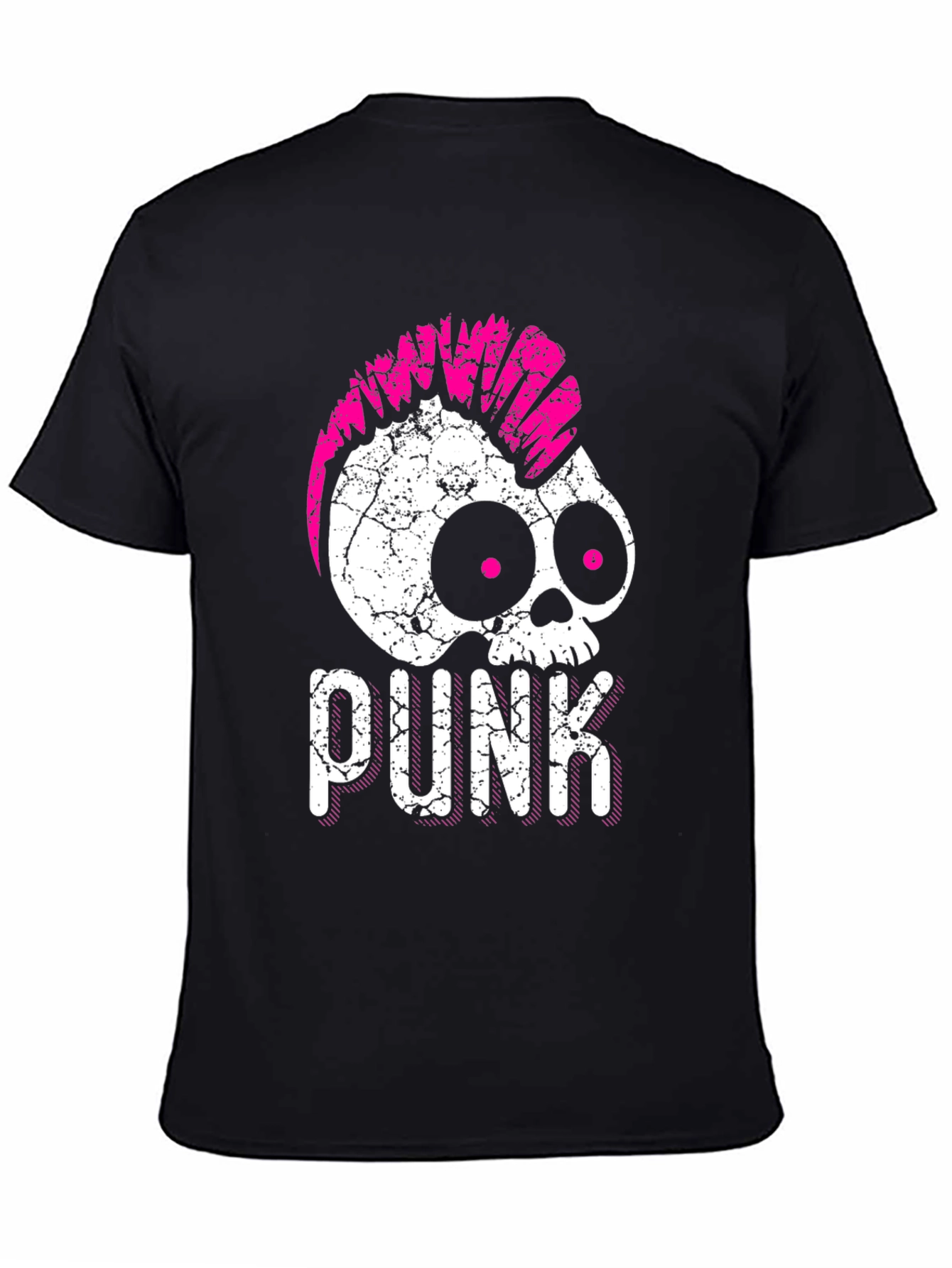 Punk Skull Graphic T-Shirt - Edgy Style