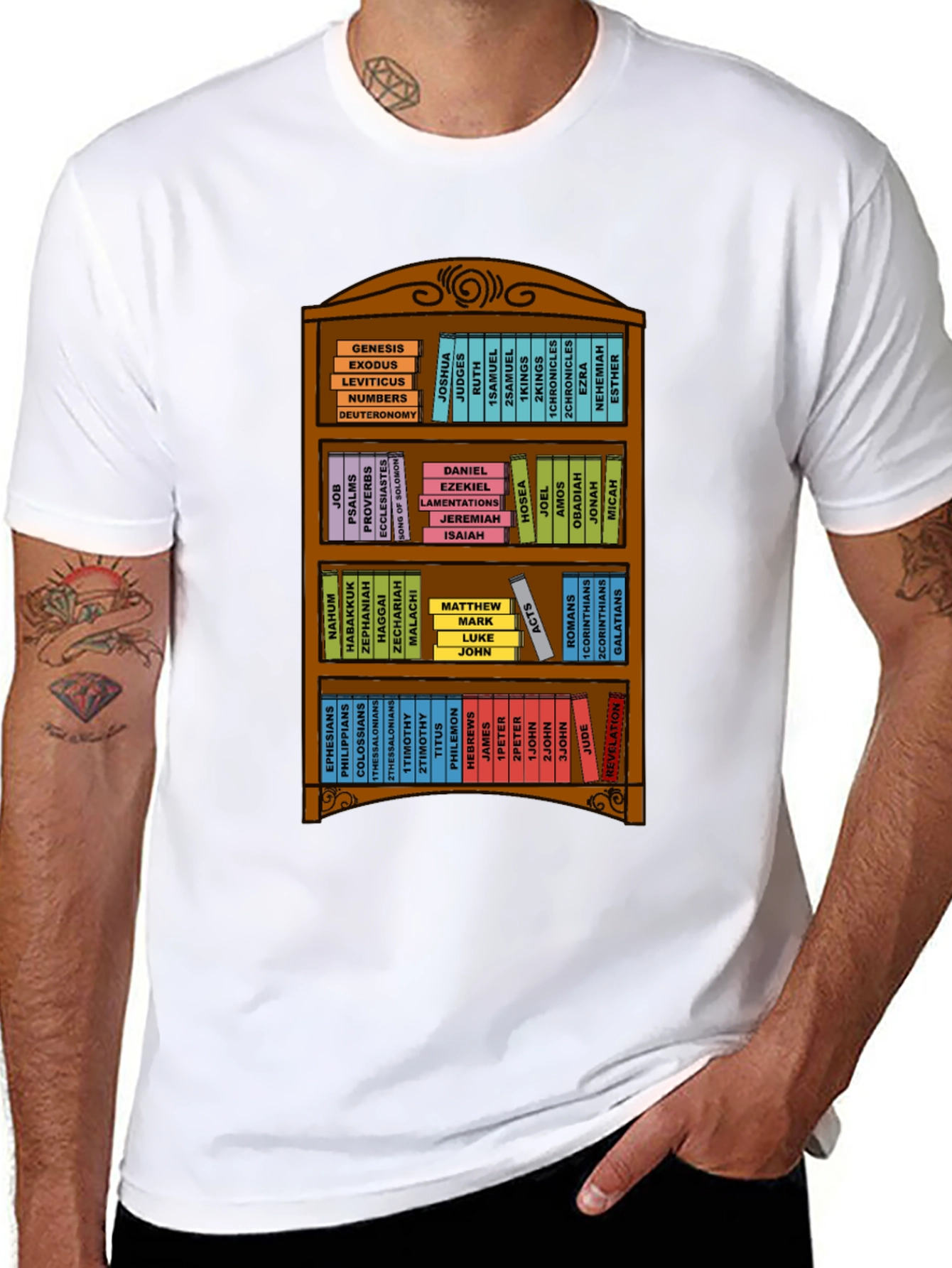 Books of the Bible T-Shirt - Religious Gift