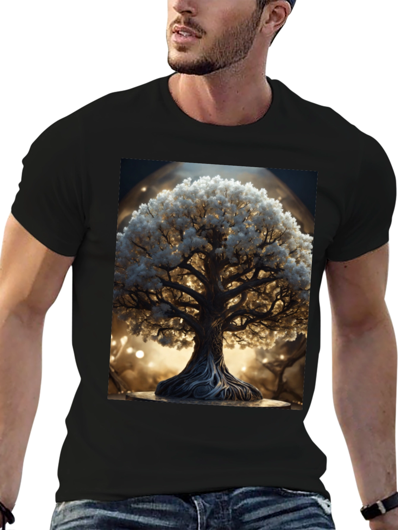 Enchanted Tree Graphic Tee - Black
