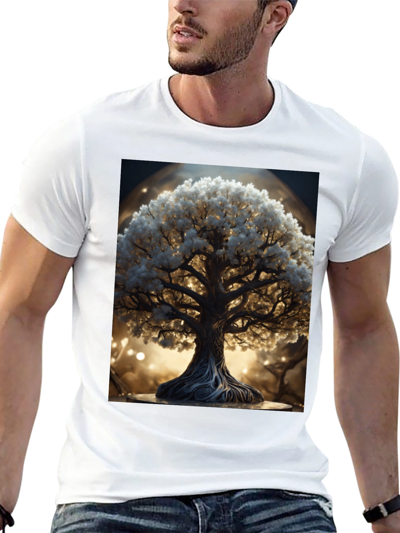 Enchanted Tree Graphic Tee - Black