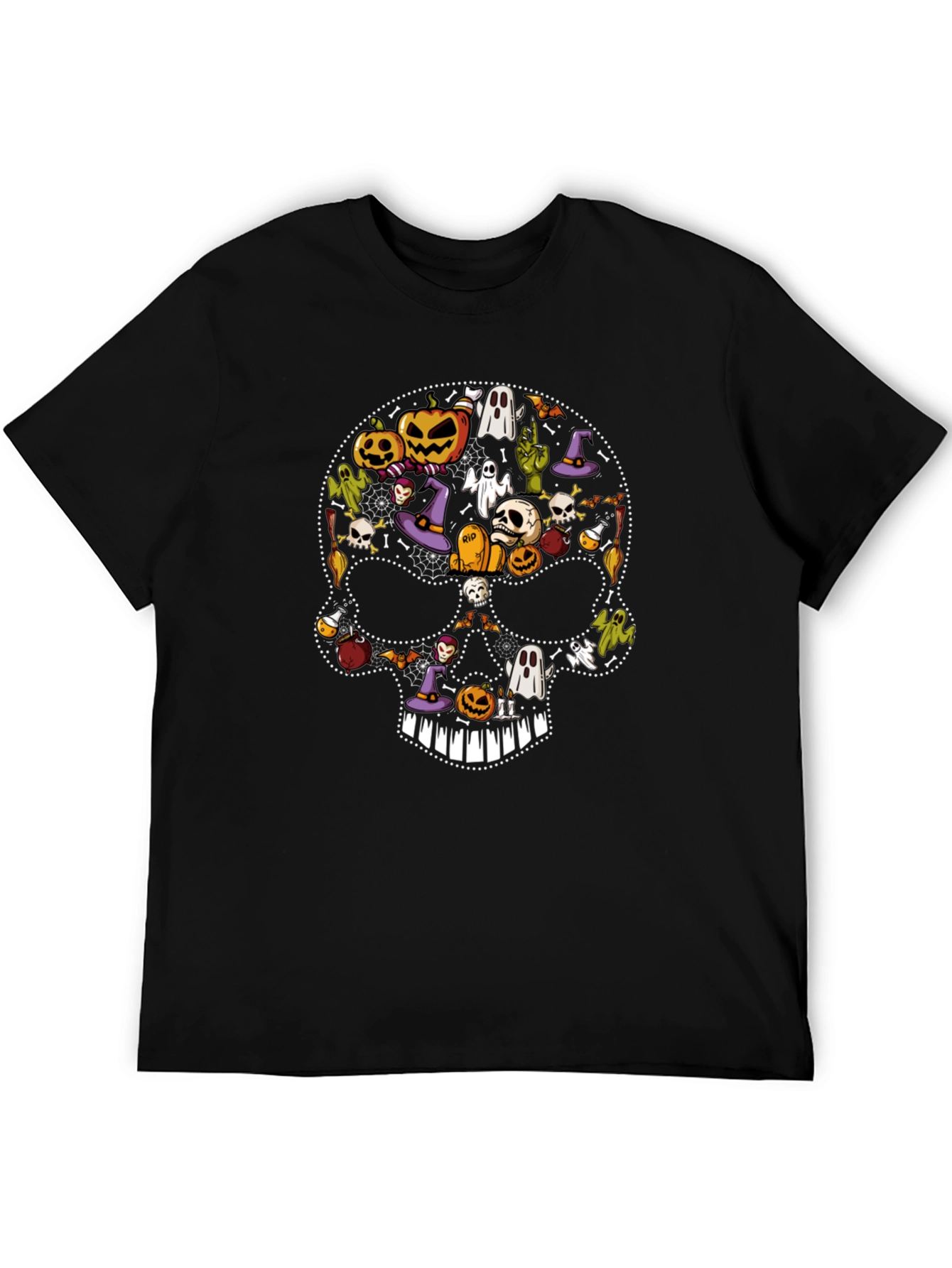 Halloween Skull Graphic Tee