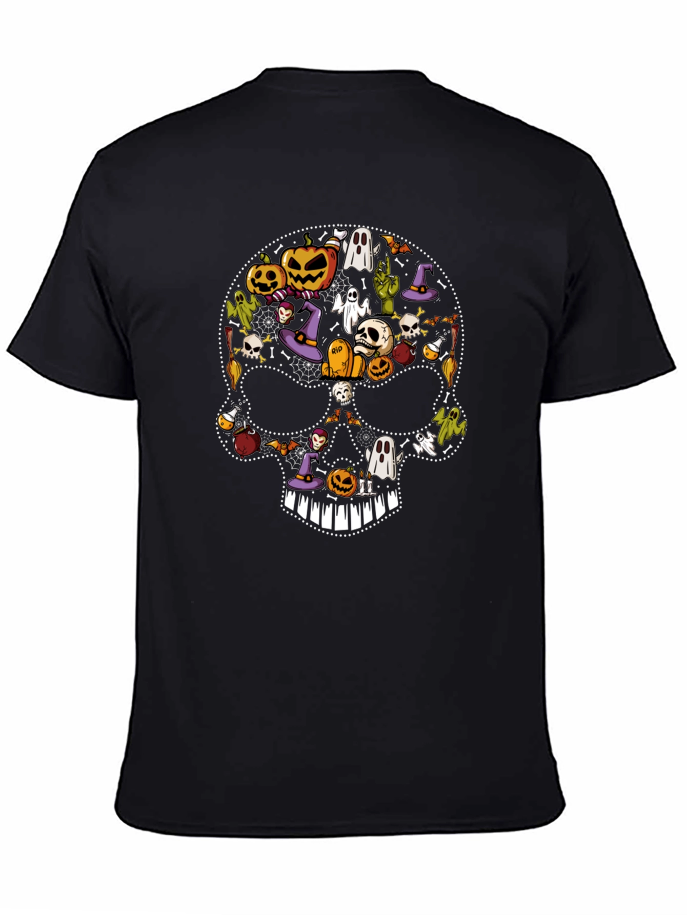 Halloween Skull Graphic Tee