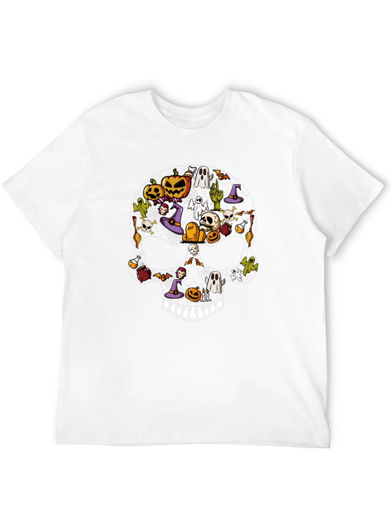 Halloween Skull Graphic Tee