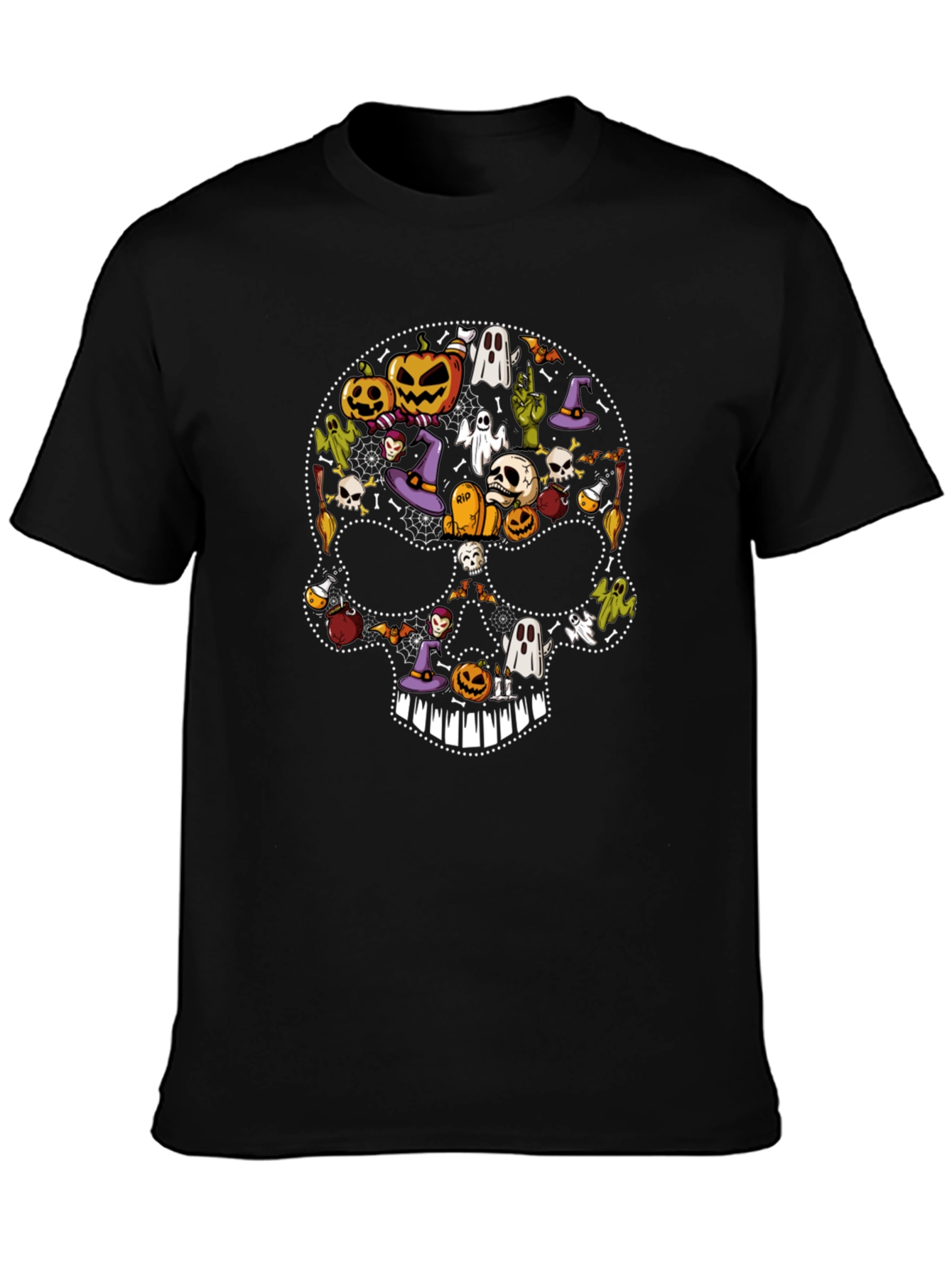 Halloween Skull Graphic Tee