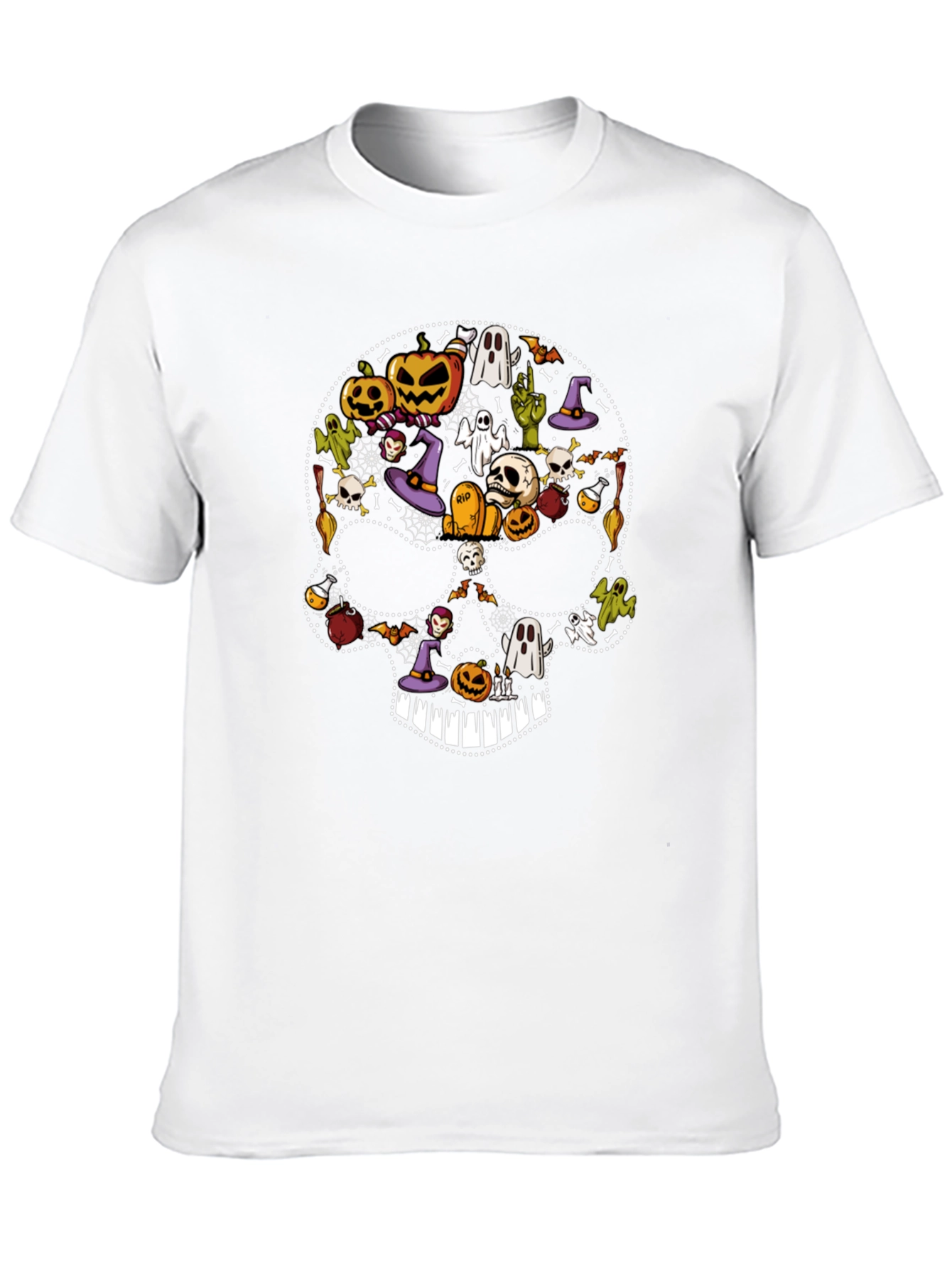 Halloween Skull Graphic Tee