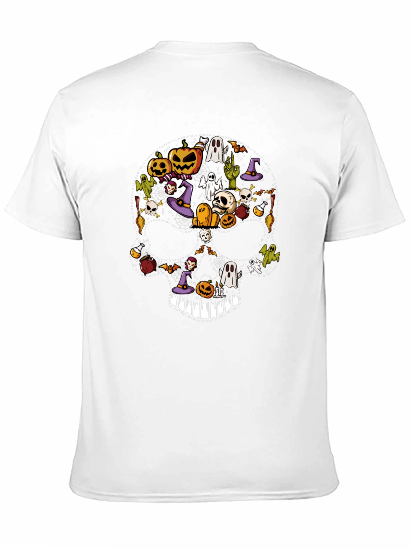 Halloween Skull Graphic Tee