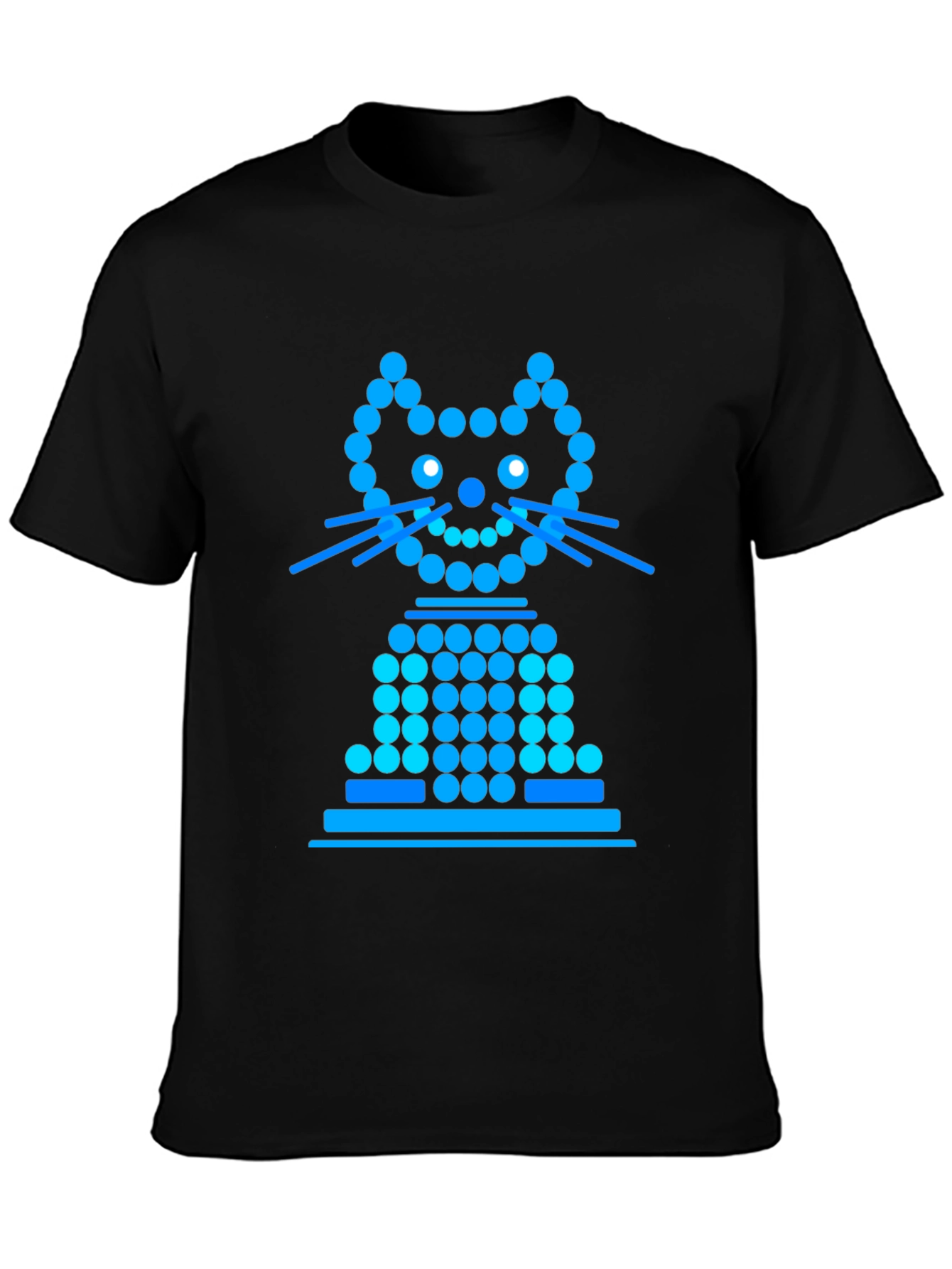 Cyberpunk Cat Tee - Glowing Neon Kitten Shirt