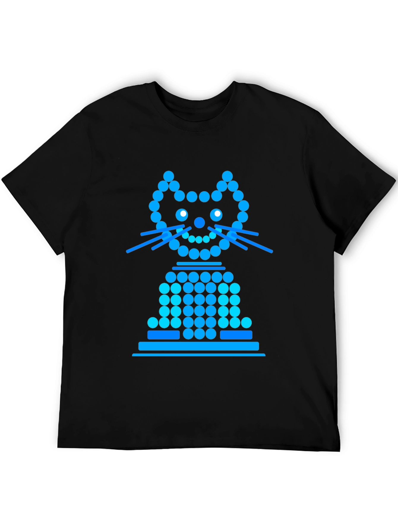 Cyberpunk Cat Tee - Glowing Neon Kitten Shirt