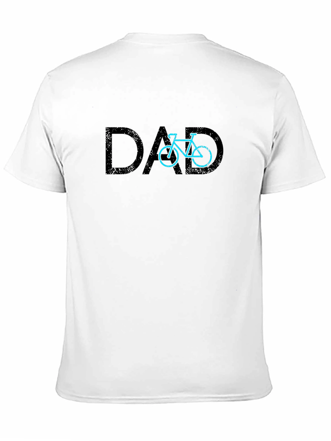 Dad Bicycle Graphic T-Shirt - Black Cotton Tee