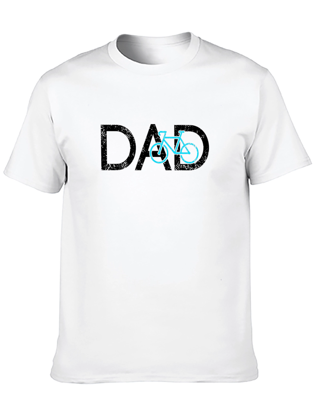 Dad Bicycle Graphic T-Shirt - Black Cotton Tee