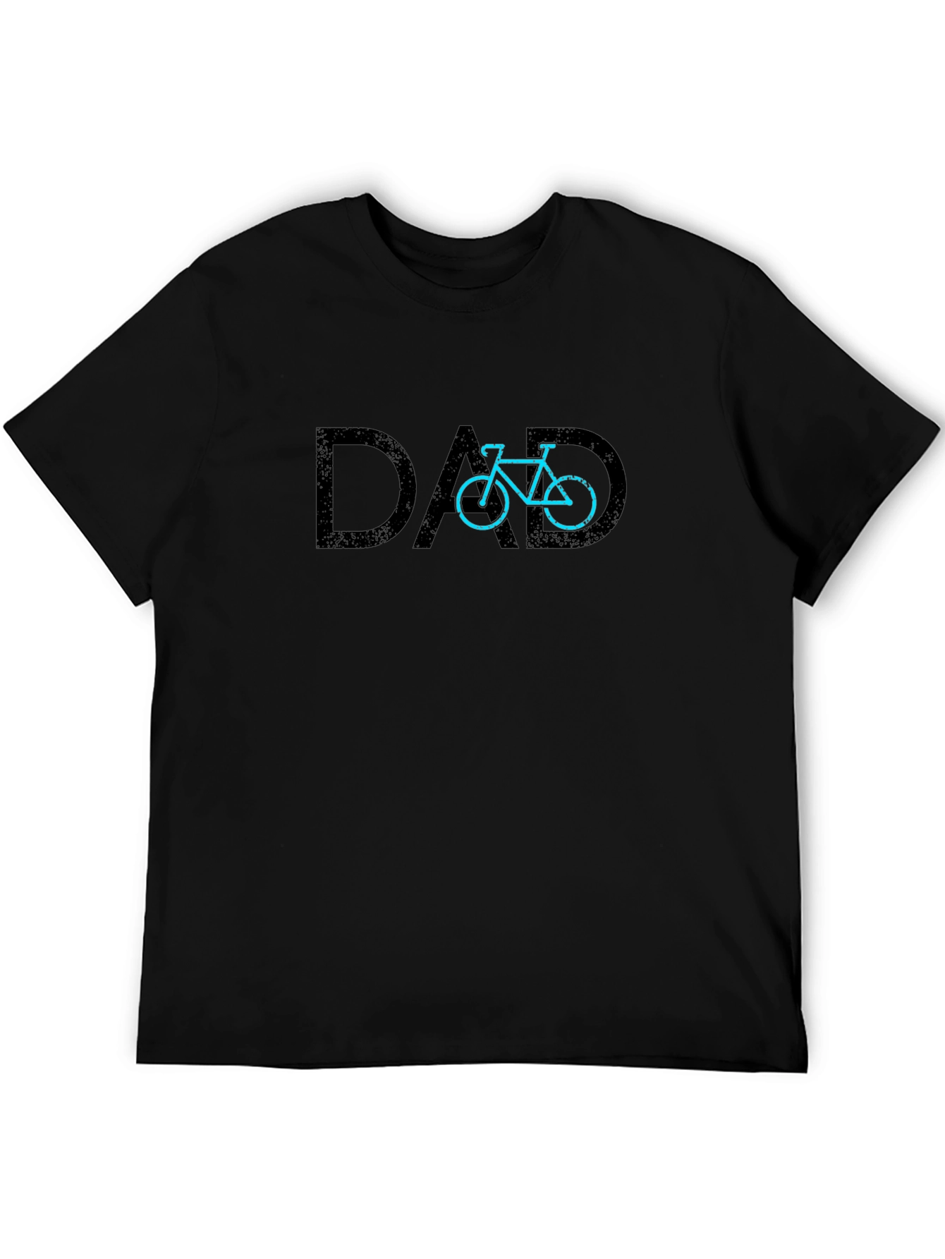 Dad Bicycle Graphic T-Shirt - Black Cotton Tee