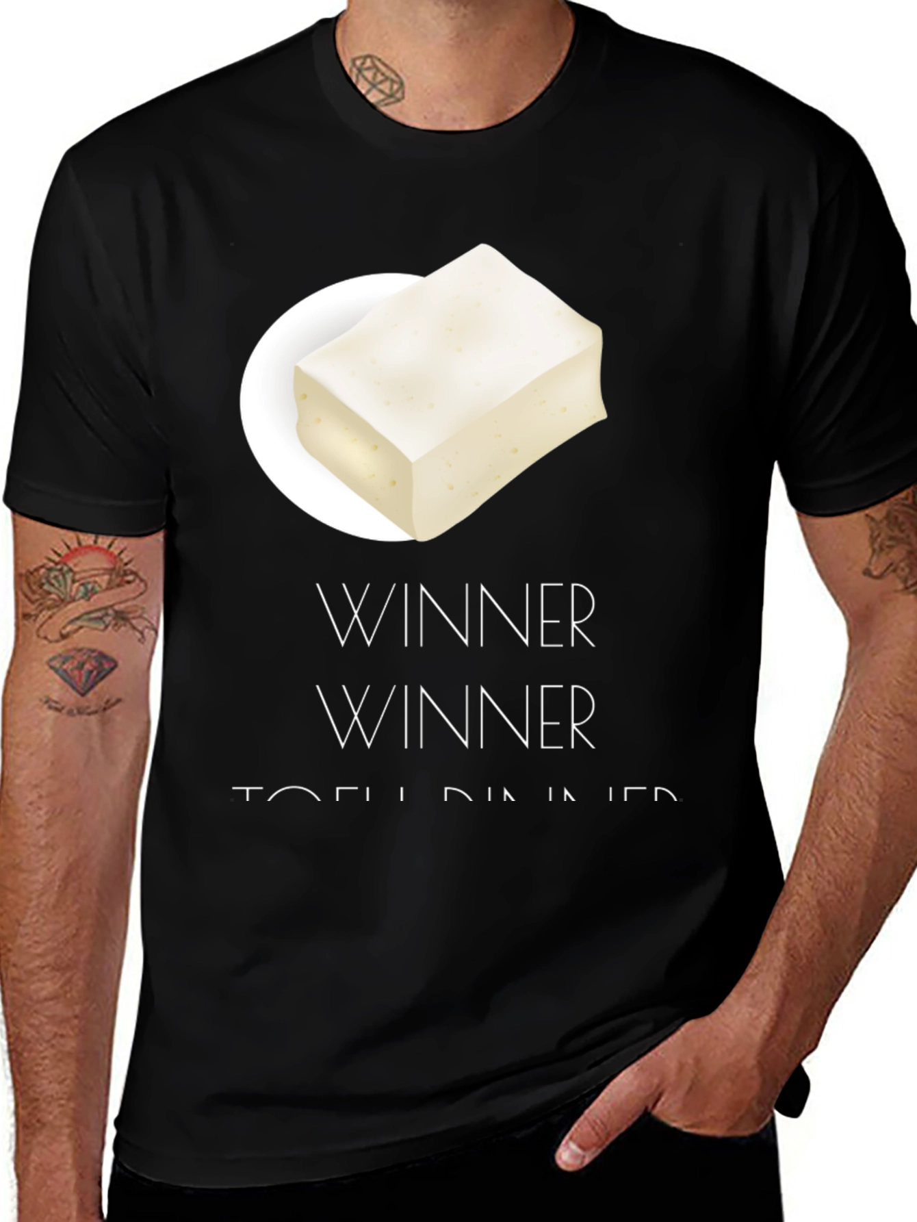Winner Tofu Dinner Graphic T-Shirt
