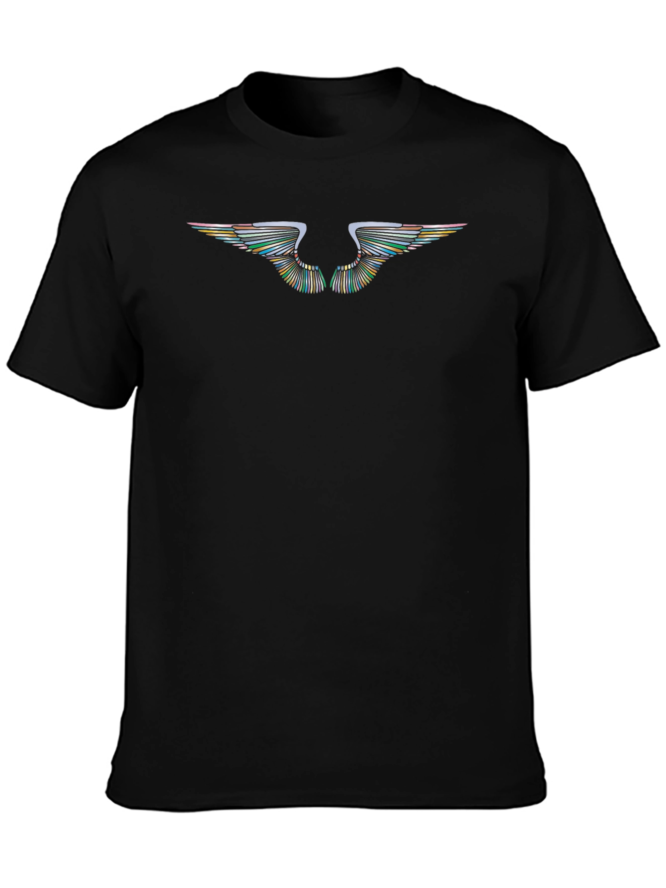 Winged Graphic Black T-Shirt