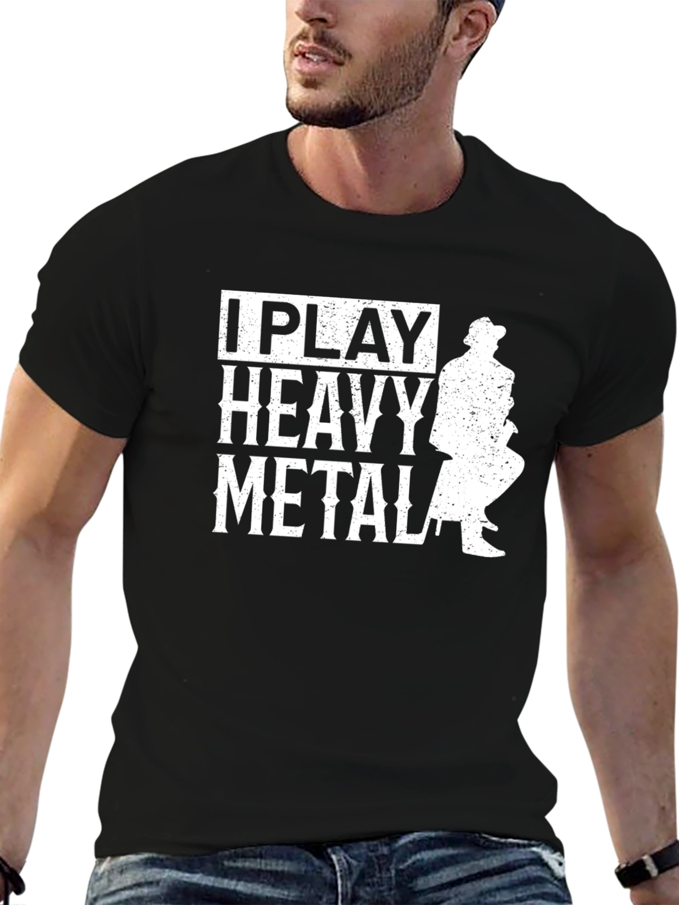 I Play Heavy Metal Graphic T-Shirt