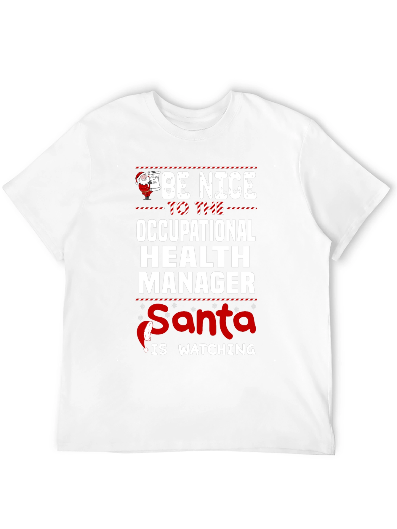 Funny Occupational Health Manager Santa Christmas T-Shirt