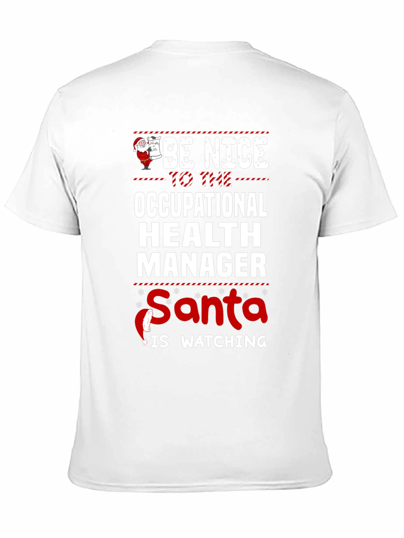 Funny Occupational Health Manager Santa Christmas T-Shirt