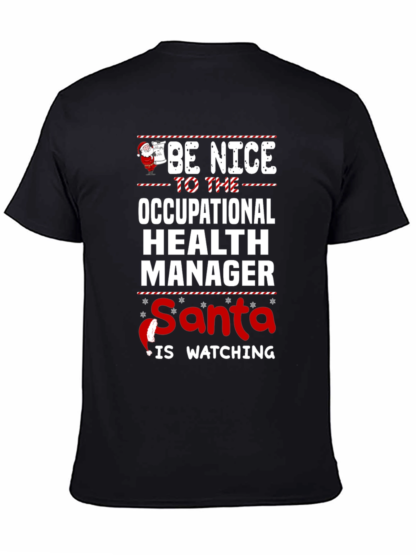 Funny Occupational Health Manager Santa Christmas T-Shirt
