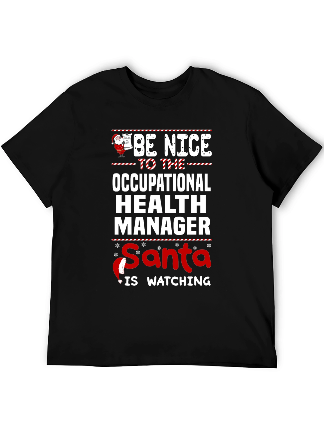 Funny Occupational Health Manager Santa Christmas T-Shirt