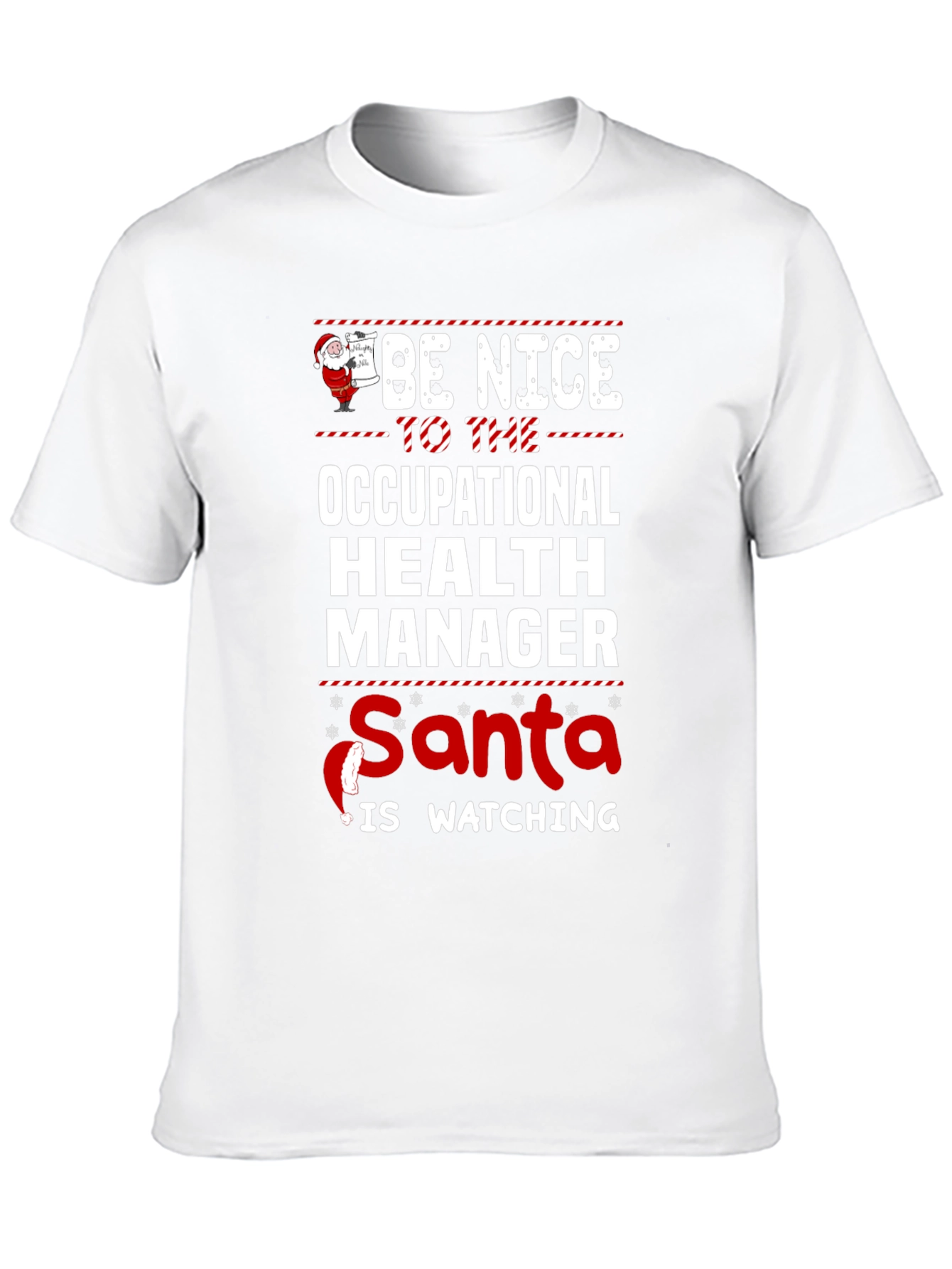 Funny Occupational Health Manager Santa Christmas T-Shirt