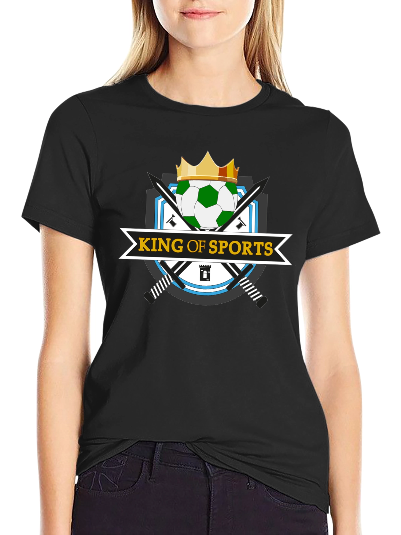 King of Sports Black T-Shirt