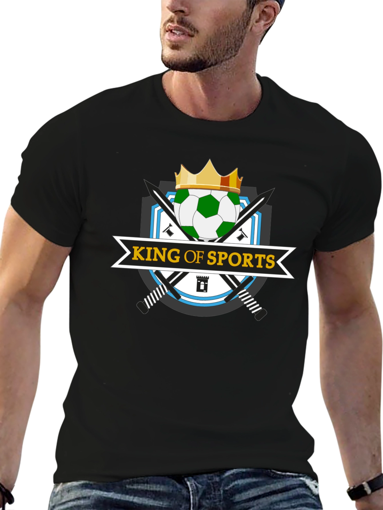 King of Sports Black T-Shirt