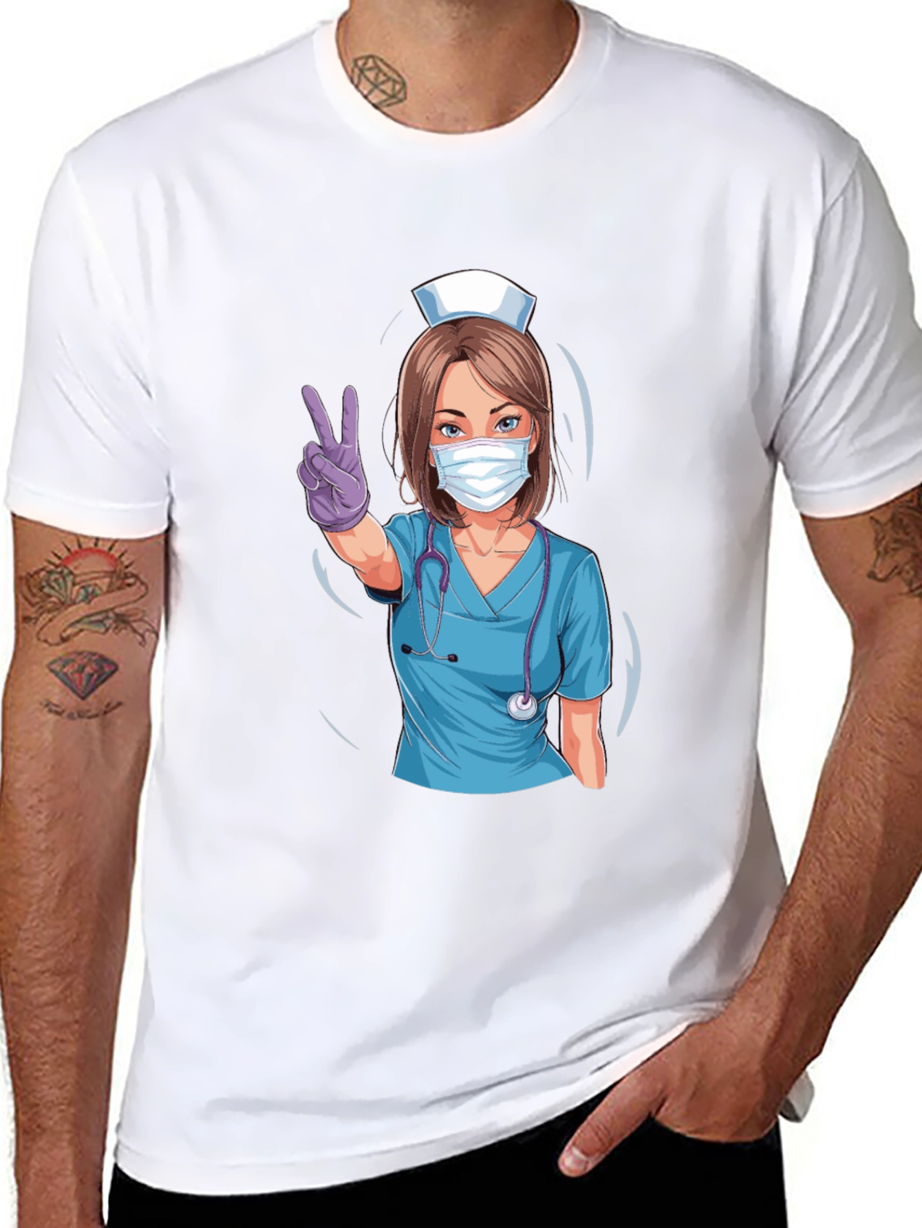 Nurse Graphic T-Shirt - Stylish Medical Apparel