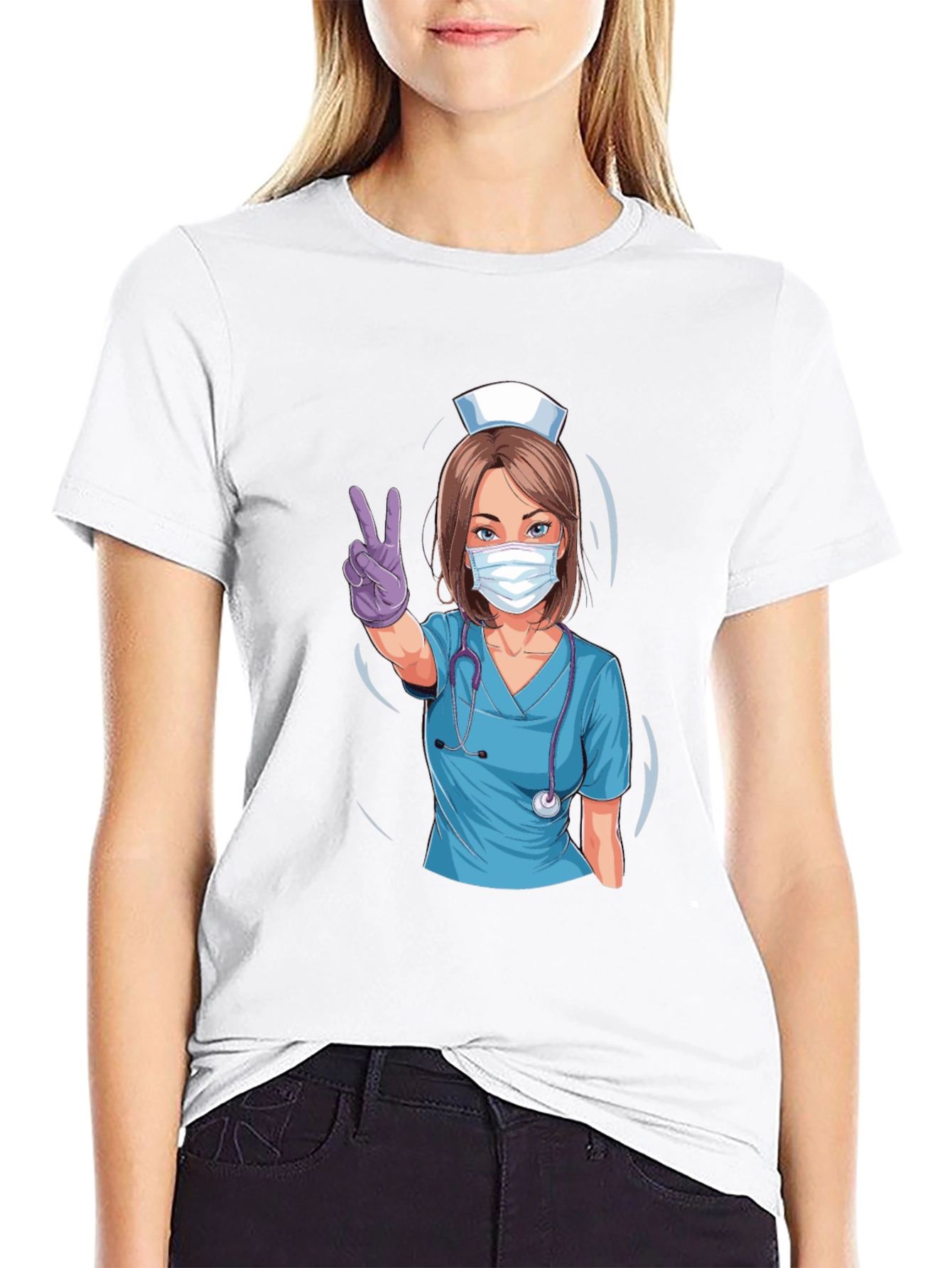 Nurse Graphic T-Shirt - Stylish Medical Apparel