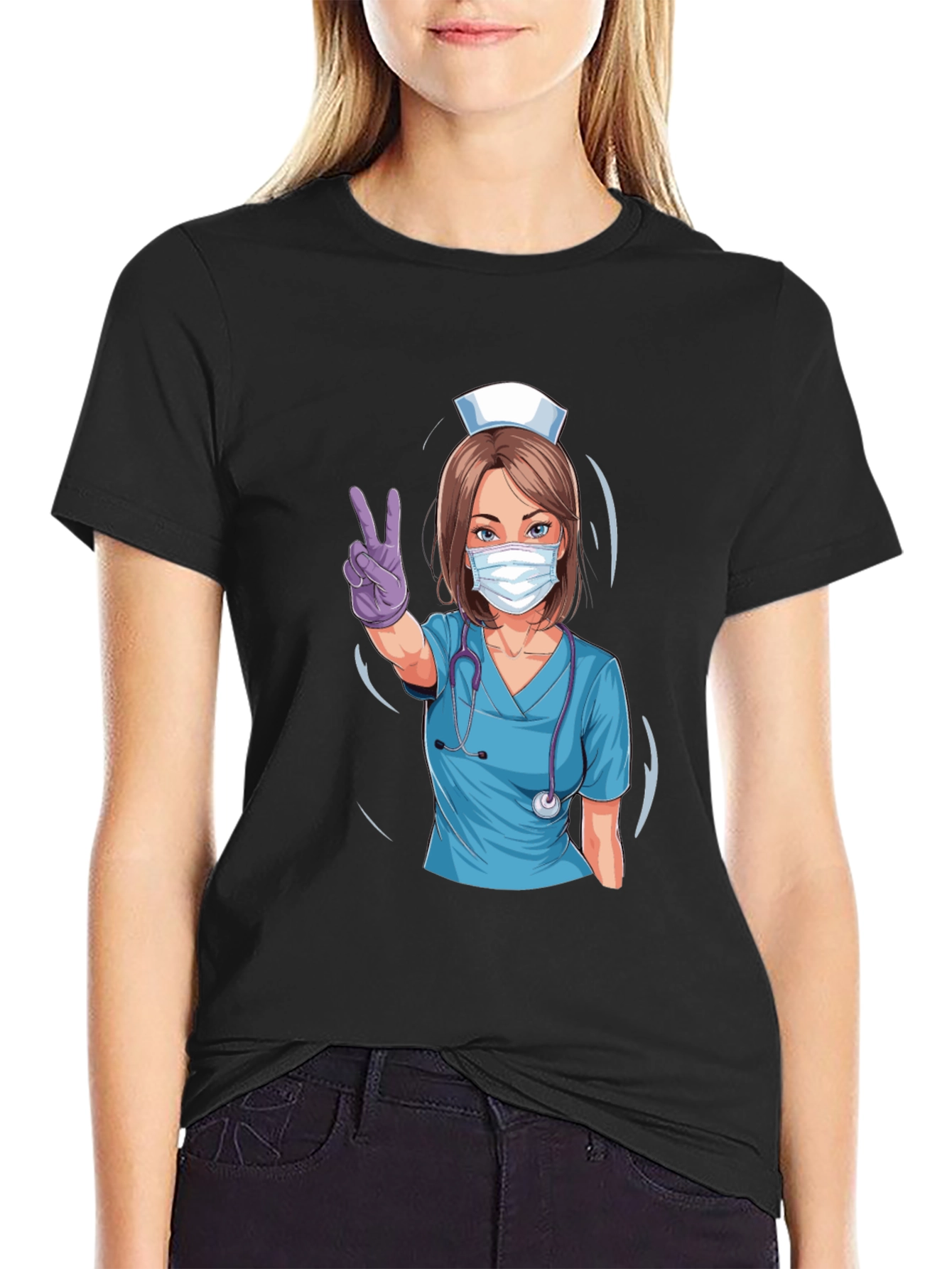 Nurse Graphic T-Shirt - Stylish Medical Apparel