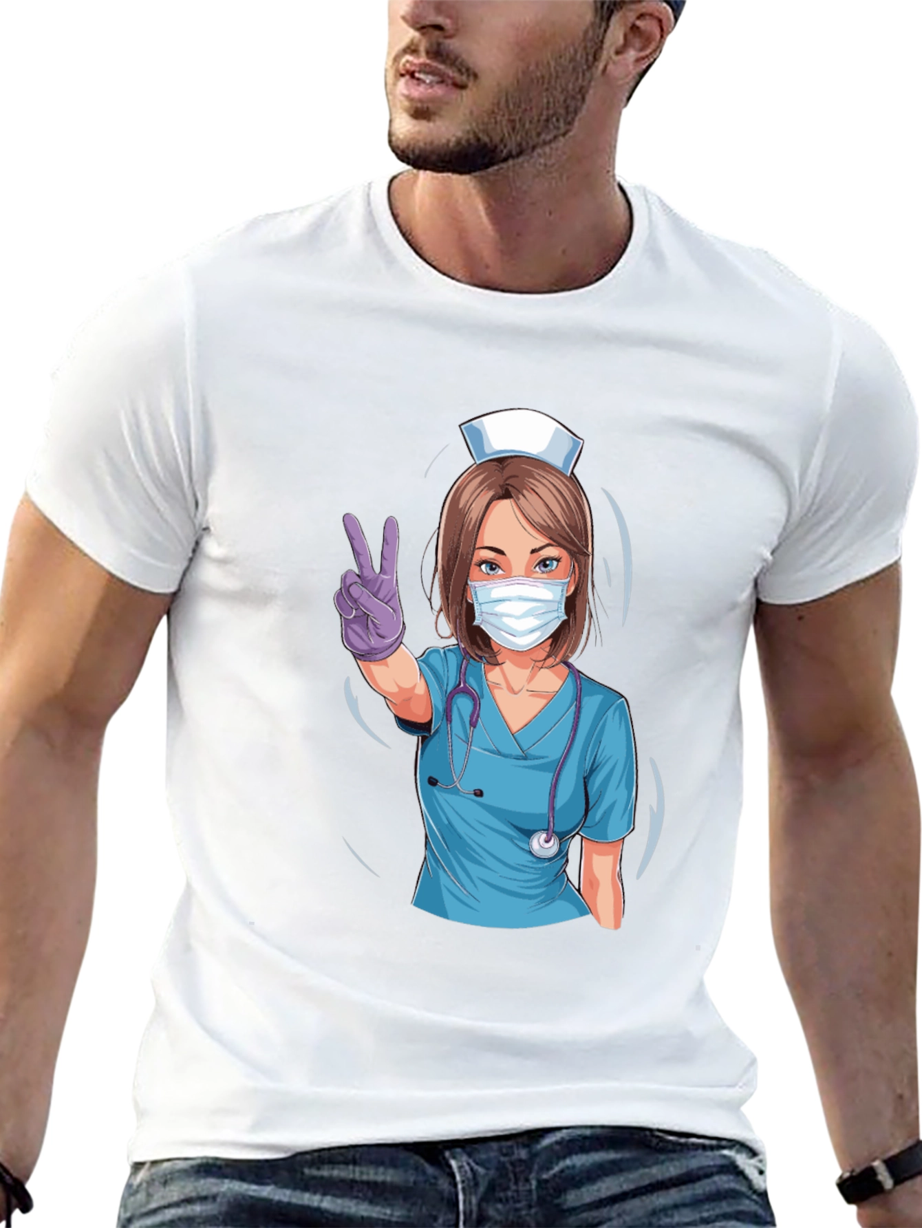 Nurse Graphic T-Shirt - Stylish Medical Apparel