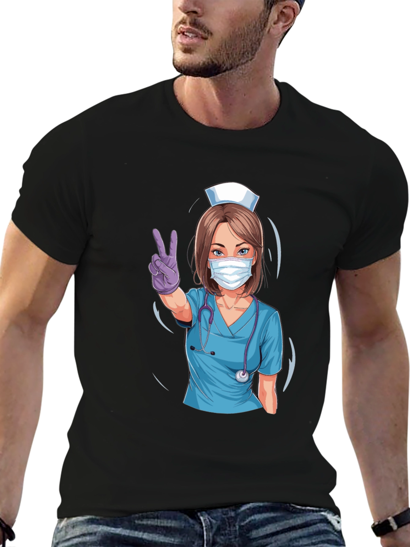 Nurse Graphic T-Shirt - Stylish Medical Apparel