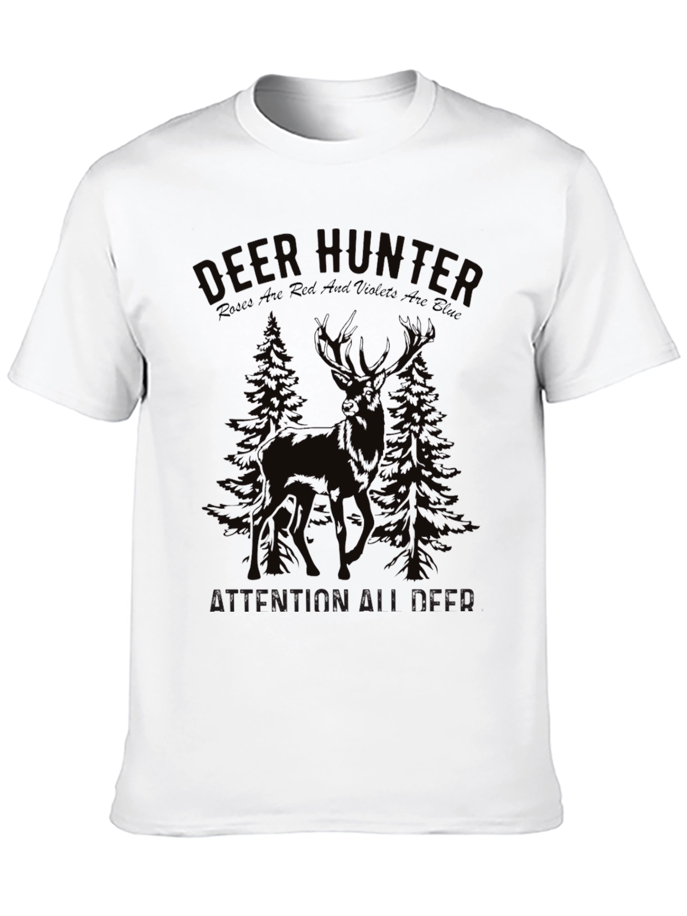 Deer Hunter Graphic T-Shirt - Mens Black Tee
