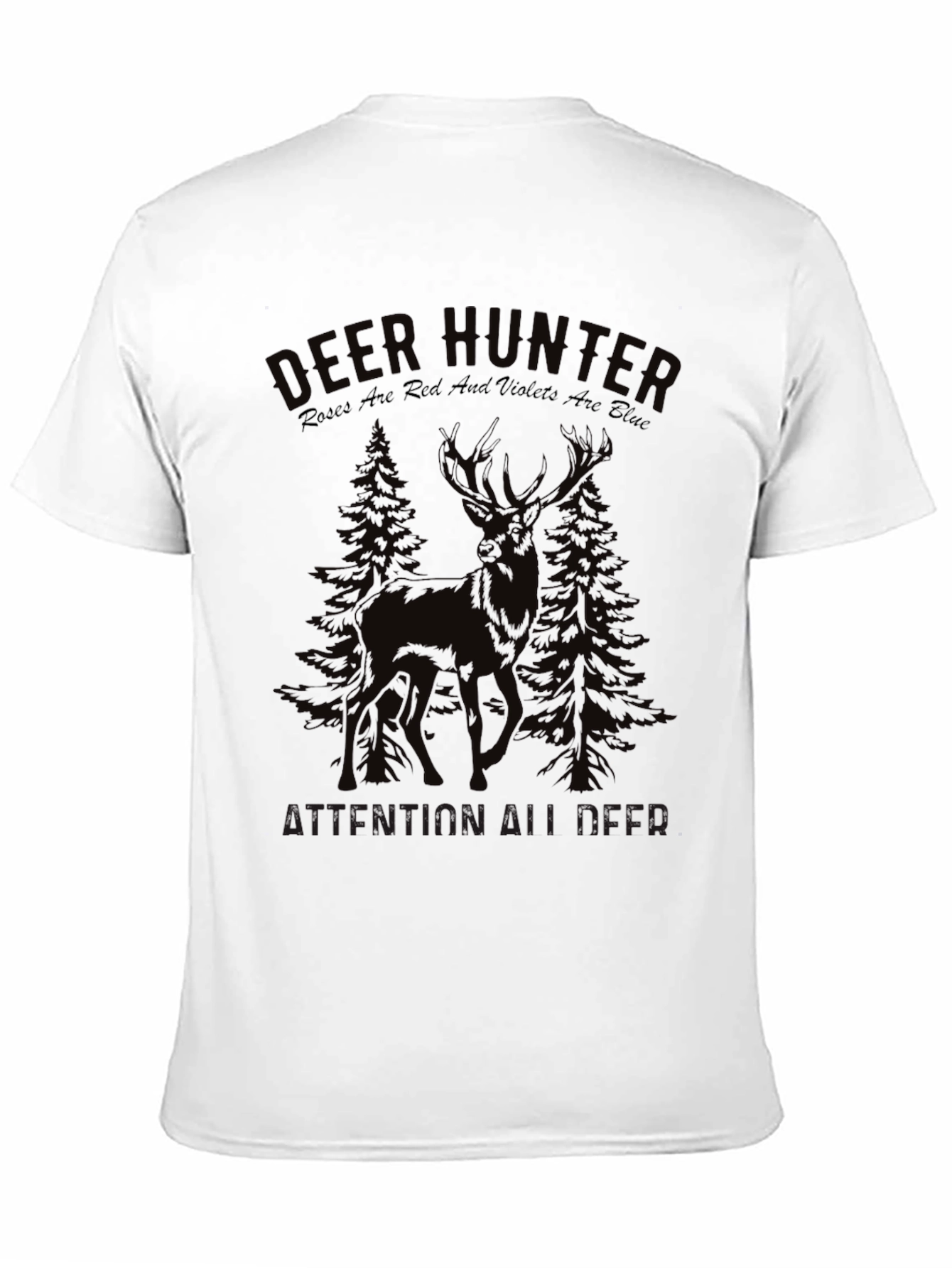 Deer Hunter Graphic T-Shirt - Mens Black Tee
