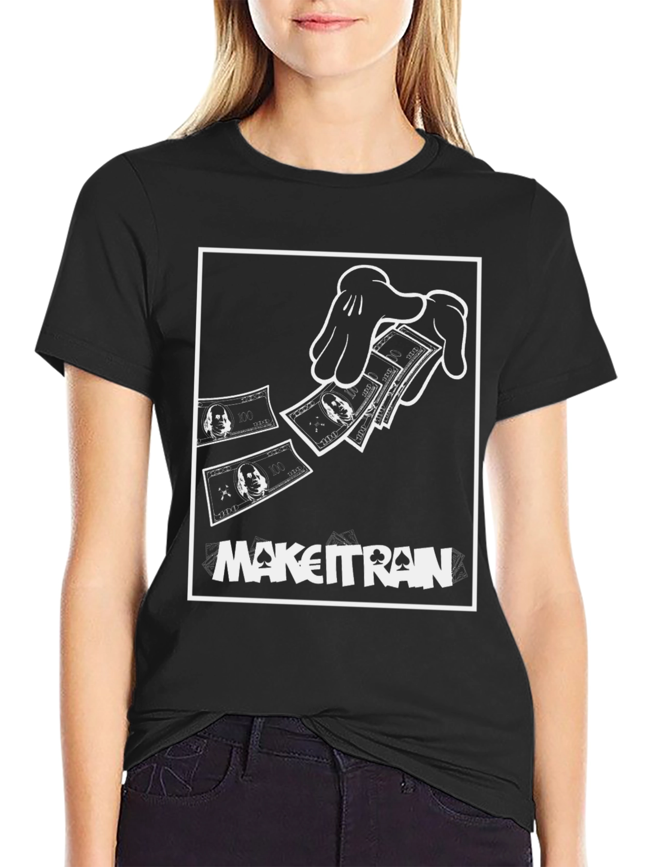 Make It Rain T-Shirt - Black Graphic Tee