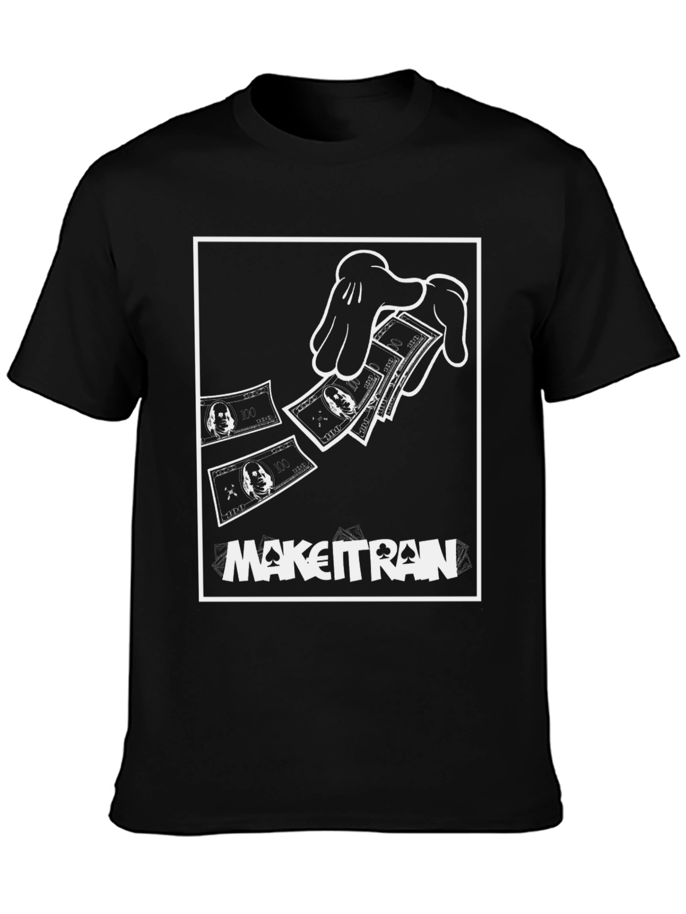 Make It Rain T-Shirt - Black Graphic Tee