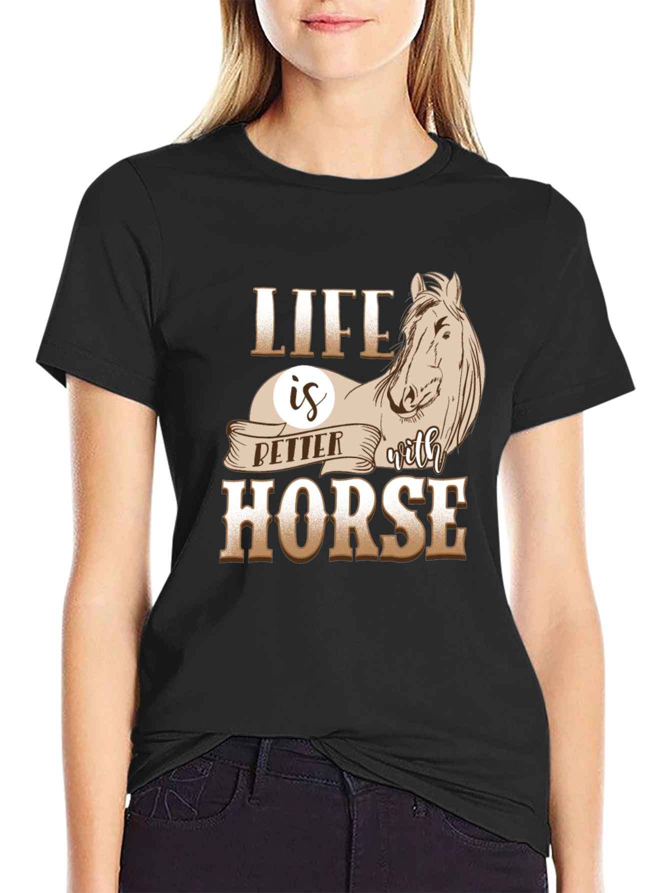 Life is Better with Horse Graphic Tee