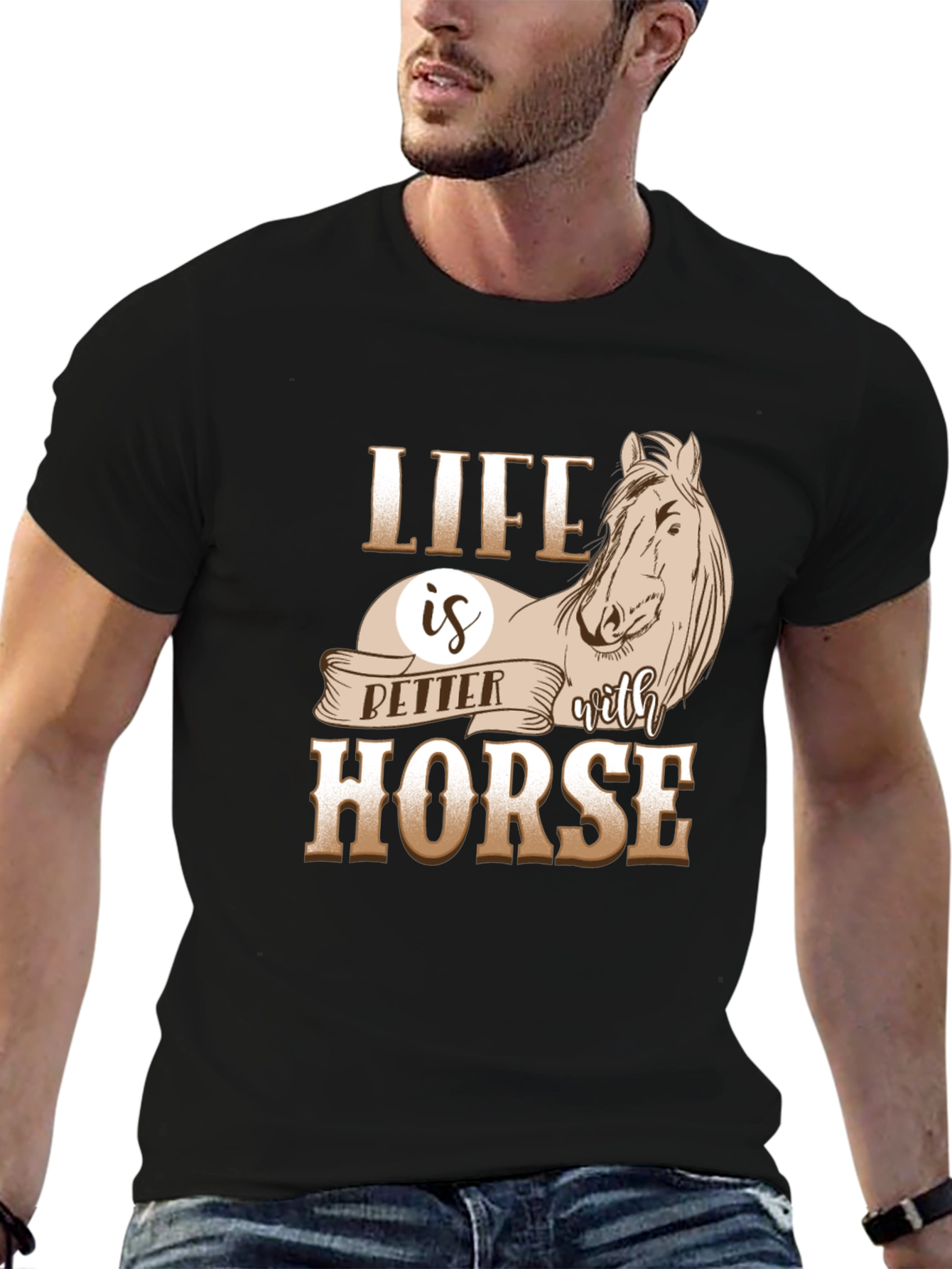 Life is Better with Horse Graphic Tee