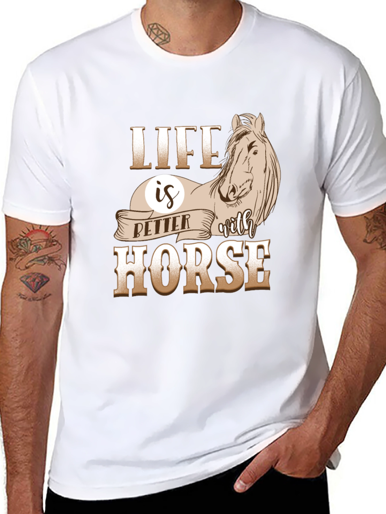 Life is Better with Horse Graphic Tee