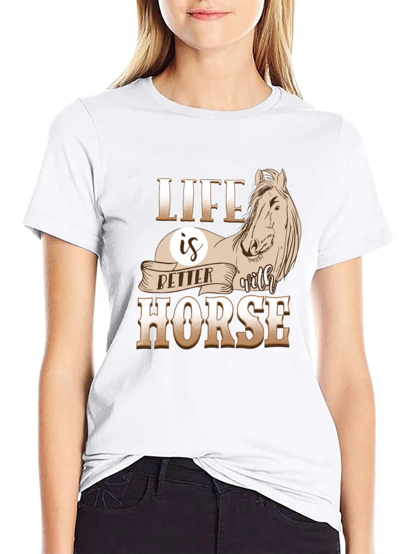 Life is Better with Horse Graphic Tee
