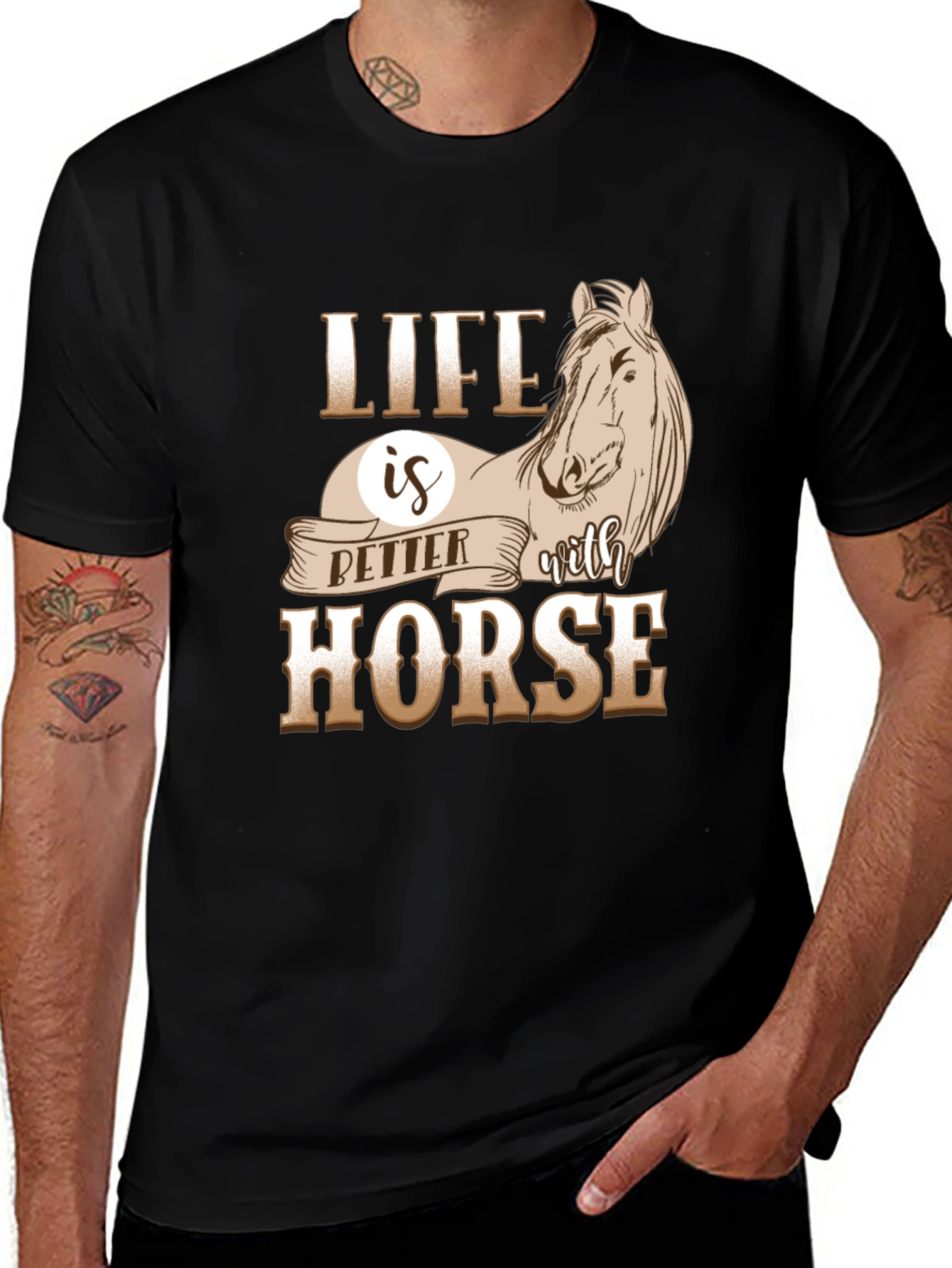 Life is Better with Horse Graphic Tee