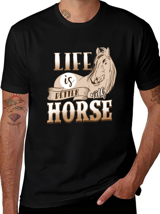 Life is Better with Horse Graphic Tee