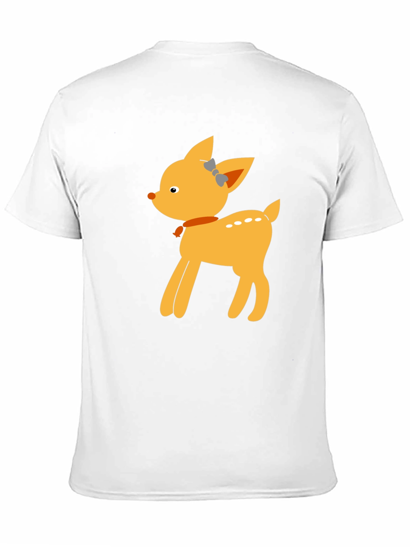Cute Deer Graphic Tee - Black Unisex T-Shirt