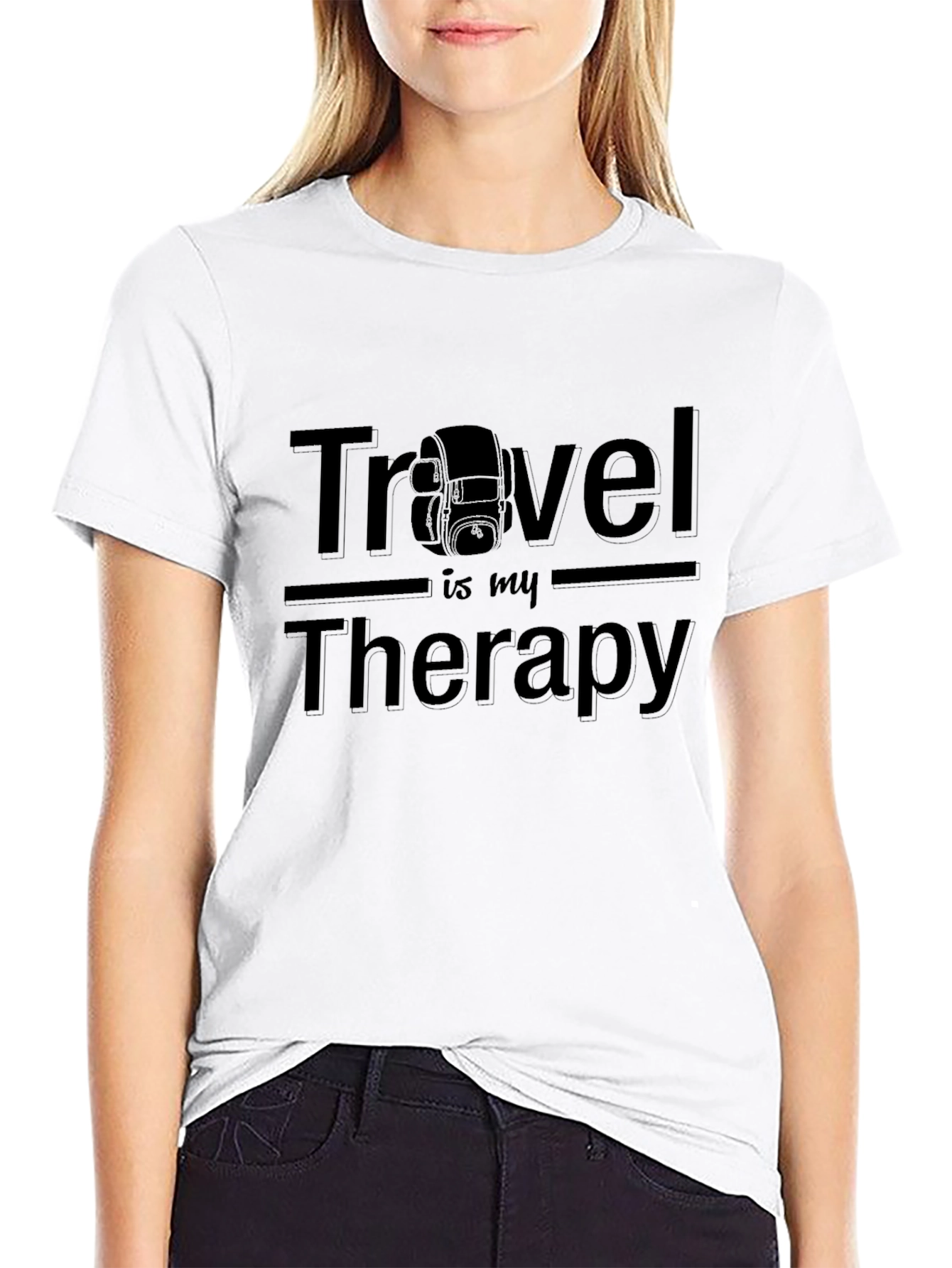 Travel is My Therapy Graphic T-Shirt