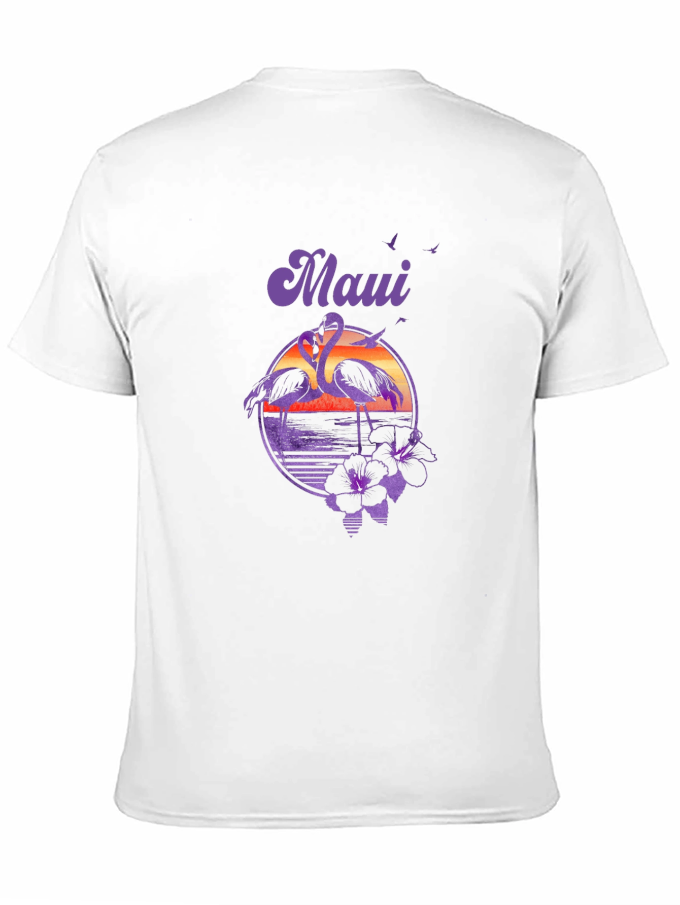 Maui Flamingo Sunset Graphic Tee