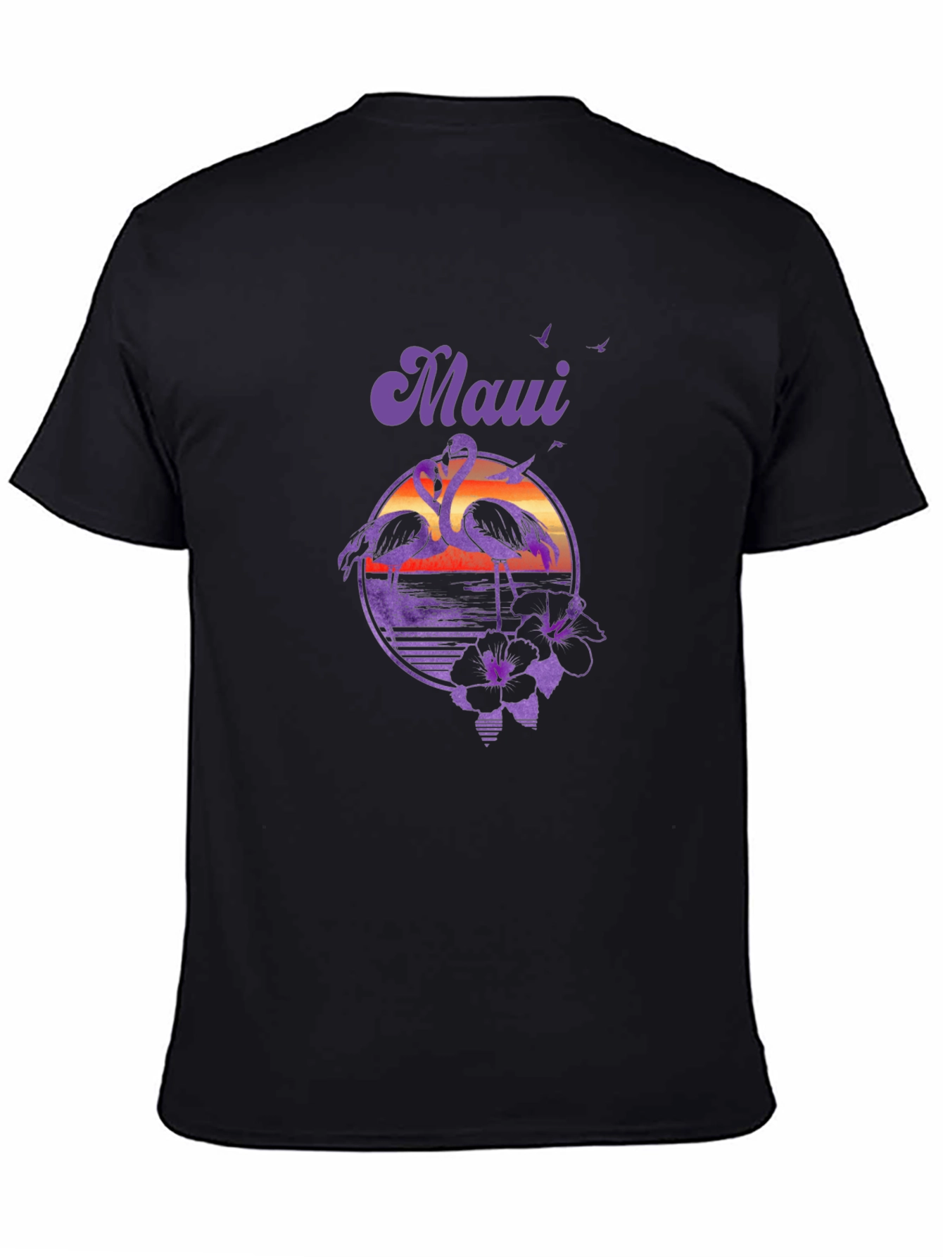 Maui Flamingo Sunset Graphic Tee